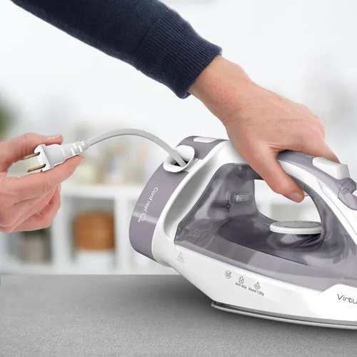 Miniatura 5 de T-Fal Virtuo Plancha de vapor para ropa, vaporizador de ropa, ráfaga de vapor y aerosol, plancha portátil y vaporera para ropa, suela antiadherente