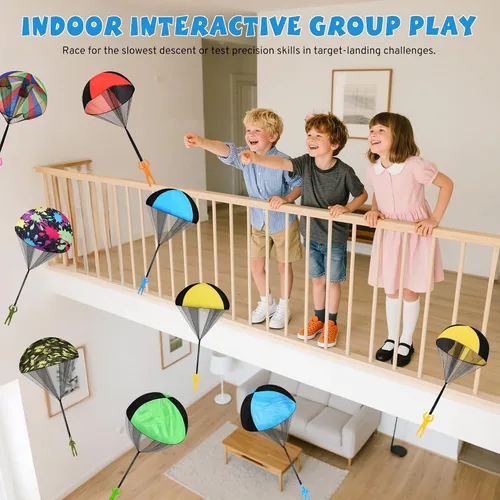 Miniatura 3 de Juguete de paracaídas para niños, juguetes al aire libre, paracaídas voladoras, juguetes interiores y exteriores para niños o 3, 4, 5, 6, 7, 8, 9