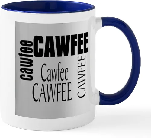 Miniatura 19 de CafePress Cawfee - Taza de café de cerámica (11.0 fl oz)