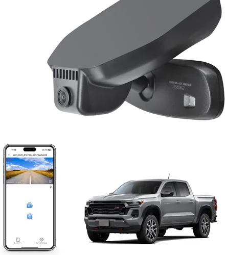 Mangoal Cámara de tablero 4K para Chevy Colorado 2023 2024 2025 2026 Select Base WD LT Z71 ZR2 Work Truck Trail Boss (modelo B), aspecto OEM