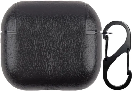 Miniatura 2 de Funda de cuero compatible con AirPods de 3ª generación, totalmente envuelto, portátil, a prueba de golpes, llavero para Apple 3, carga para mujeres