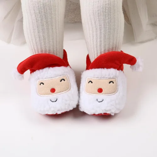 Miniatura 2 de Ohwawadi - Calcetines de forro polar para bebé o niña, suaves y calientes, botas o zapatos para bebés recién nacidos, con estilos de dibujos
