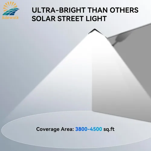 Miniatura 5 de Farolas solares profesionales grandes de 10000 W para exteriores con carcasa gruesa, luz de calle de grado comercial, del atardecer al amanecer