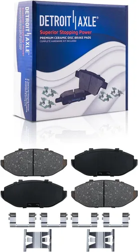 Miniatura 93 de Detroit Axle - Pinza de disco del lado del acompañante + pastillas de freno de cerámica de repuesto para Lexus HS250H Toyota RAV4 Prius V Scion xB