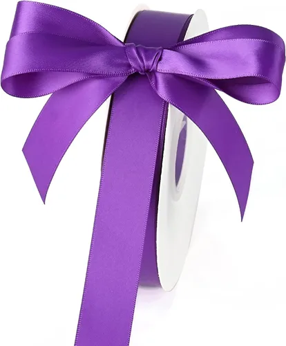 Miniatura 13 de MAYREEL Cinta de satén negra de 7/8 pulgadas de doble cara para envolver regalos, manualidades, lazos para el pelo, decoración de fiesta, ramos