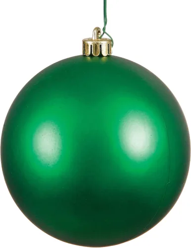 Miniatura 22 de Vickerman Adorno de bola de Navidad inastillable con acabado de lentejuelas con tapa perforada, 6 por bolsa, 4 pulgadas, color negro
