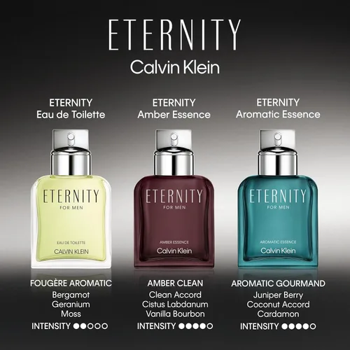 Miniatura 5 de Calvin Klein Eternity Amber Essence Parfum - Colonia Ambery para hombre - Con notas de mandarina verde, cistus absoluto, benjuí y bourbon - Perfumes