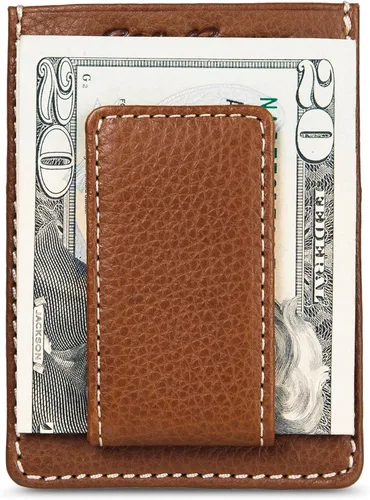 Miniatura 5 de Eddie Bauer Men's Rugged Leather Bifold Wallet Money Clip RFID Protection ID Window Genuine Leather EDC