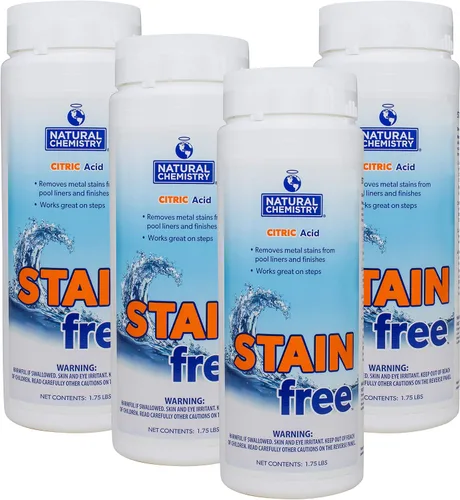 Miniatura 4 de Natural Chemistry Sin manchas, 1.75 libras, 100% ácido cítrico, elimina las manchas de metal y es eficaz en todas las superficies de la piscina