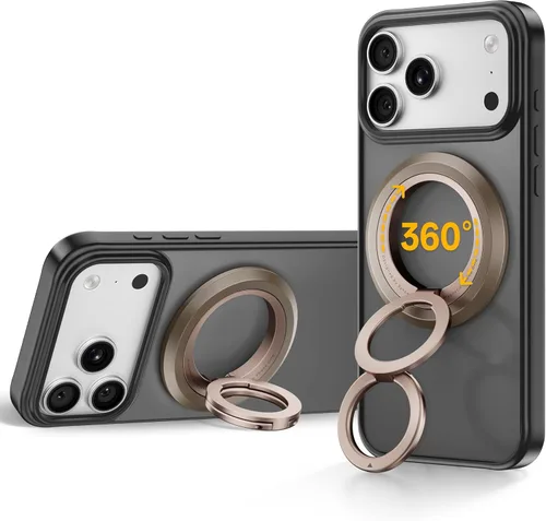 Miniatura 13 de SYNCWIRE Soporte magnético para anillo de teléfono MagSafe, rotación de 360°, agarre magnético de doble cara, soporte de anillo para teléfono