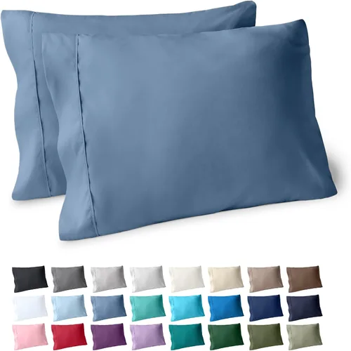 Miniatura 67 de Bare Home Juego de 2 fundas de almohada de microfibra de tamaño estándar, fundas de almohada refrescantes, doble cepillado, fácil cuidado, cierre