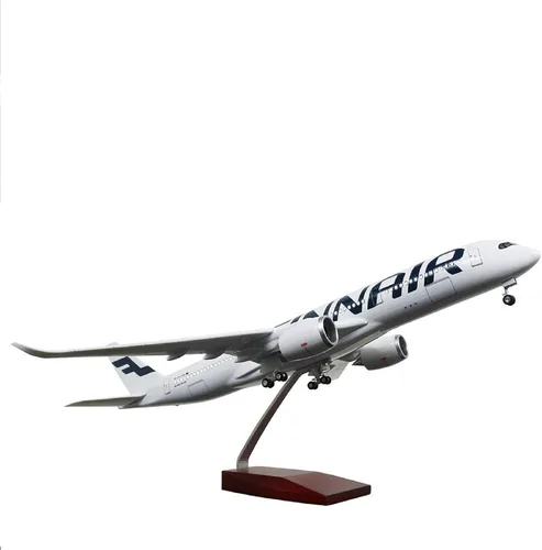 Miniatura 10 de Modelo a escala 1:130 de 24 horas, modelo de avión a escala 1:130, modelo de avión, estatua de avión, modelo de avión fundido a troquel con luz LED