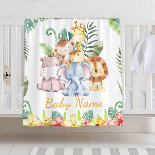 Miniatura 11 de Manta de bebé personalizada para niñas y niños, manta de bebé personalizada con nombre para niños pequeños, niños, ducha, recién nacidos, guardería