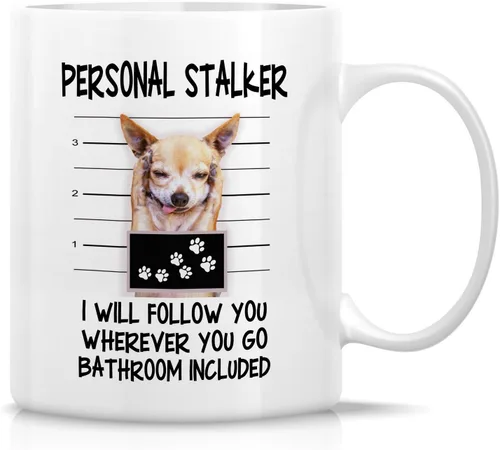 Miniatura 40 de Retreez - Taza divertida con texto en inglés "Funny Cute Golden Retriever Don't Stop Retrievin' Dog Lover", 325 ml, tazas de café de cerámica