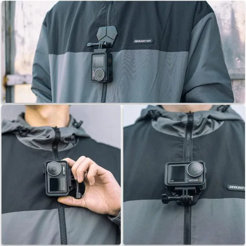 Miniatura 4 de Soporte magnético para cuello para cámaras de acción, montaje en el pecho de liberación rápida con correa, POV Vlogging compatible con GoPro Hero 13