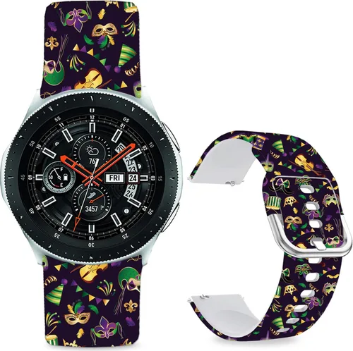 Miniatura 11 de Correas de reloj de silicona suave compatibles con Samsung Galaxy Watch 1.811 in/Watch 3 1.772 in/Gear S3 Frontier/Classic/Garmin Vivoactive