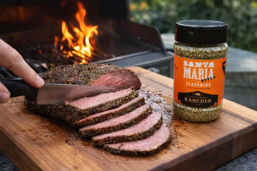 Miniatura 2 de Condimento Santa María (Sal Kosher, ajo, pimienta y hierbas). Ideal para chuletas, filete de flanco, pollo, toda la carne y hamburguesas. Sabor