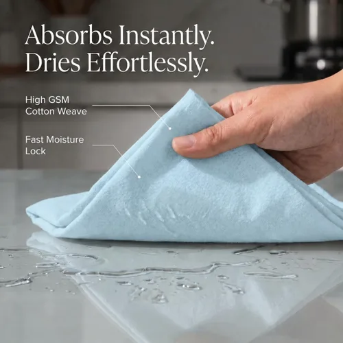 Miniatura 240 de Urban Villa Toallas de cocina 100% algodón para cocina (juego de 6) 20"x30" toallas de cocina altamente absorbentes, juego de ropa de cocina