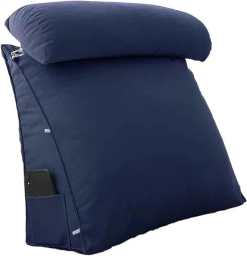 Miniatura 11 de Almohada triangular de cuña para cama, cojín de apoyo para respaldo de cabecero, almohada de lectura para espalda, cuello y pierna, almohada de Rosa