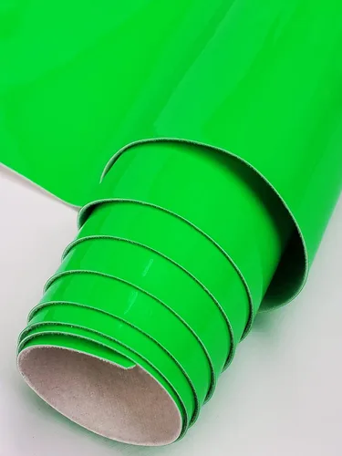 Miniatura 12 de Tela de cuero sintético de poliuretano termoplástico de vinilo neón brillante patentado, 52 pulgadas de ancho, vendido por The Yard