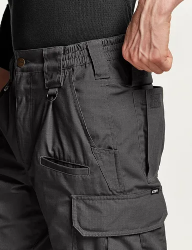 Miniatura 5 de CQR Pantalones tácticos tipo cargo para hombre, tejido ripstop, resistentes al agua, ligeros, para artículos de uso diario, para trabajo, senderismo