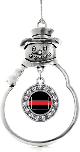 Miniatura 213 de Inspired Silver - Roller Queen - Adorno de Navidad plateado - Adorno circular para árbol de Navidad con circonita cúbica - Decoración colgante