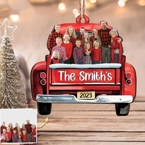 Miniatura 15 de LOVELYPOD Adorno de foto personalizado,Árbol de adorno de Navidad personalizado, Adorno de forma plana 2D de foto personalizada, Foto personalizada