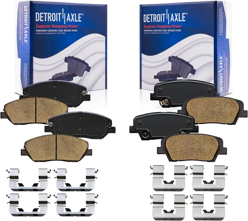Miniatura 69 de Detroit Axle - Pinza de disco del lado del acompañante + pastillas de freno de cerámica de repuesto para Lexus HS250H Toyota RAV4 Prius V Scion xB