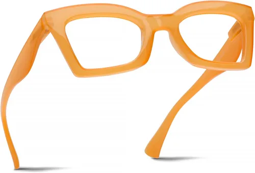 Miniatura 7 de AQWANO Elegantes gafas de lectura con luz azul para mujer, diseño cuadrado de ojo de gato, lentes para lectura de computadora