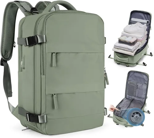 Miniatura 72 de coofay Mochila de viaje, para laptop, unisex, aprobada para aviones, bolsa de mano, equipaje, para artículos personales, para debajo del asiento
