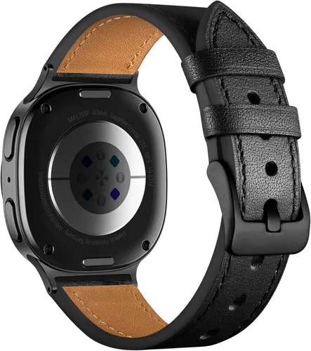 Miniatura 22 de Correa de cuero GEAK compatible con Samsung Galaxy Watch 7 de 40 mm, 44 mm, Galaxy Watch 6 5 4 de 40 mm, 44 mm, Galaxy Watch 6 Classic de 47 mm, 43