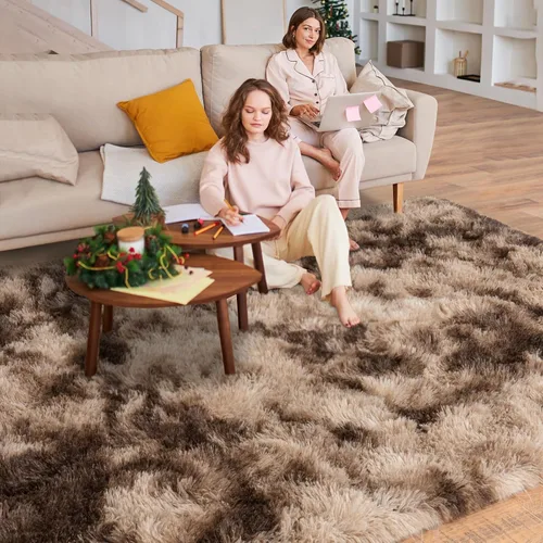 Miniatura 110 de Dssimo - Alfombra superesponjosa para la habitación, alfombra de área moderna, pequeña, suave y acogedora de felpa para niños, niñas y adolescentes