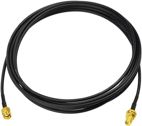 Miniatura 7 de Bingfu RP-SMA macho a RP-SMA mamparo hembra RG174 Extensión de antena WiFi Cable coaxial 6.6 ft 6.5 pies para router WiFi Tarjeta de red inalámbrica