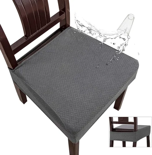 Miniatura 22 de Genina Fundas de asiento impermeables para sillas de comedor, fundas impermeables para sillas de comedor