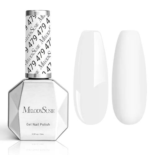 Miniatura 18 de MelodySusie Esmalte de uñas de gel grueso color rosa nude, 0.5 fl oz removible con remojo UV LED Funny Bunny esmalte de gel rosa, regalo de Navidad