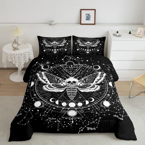 Miniatura 11 de Erosebridal - Juego de funda de edredón con flores de vaca de las Highlands, tamaño Queen, diseño de toro, juego de ropa de cama de ganado vacuno