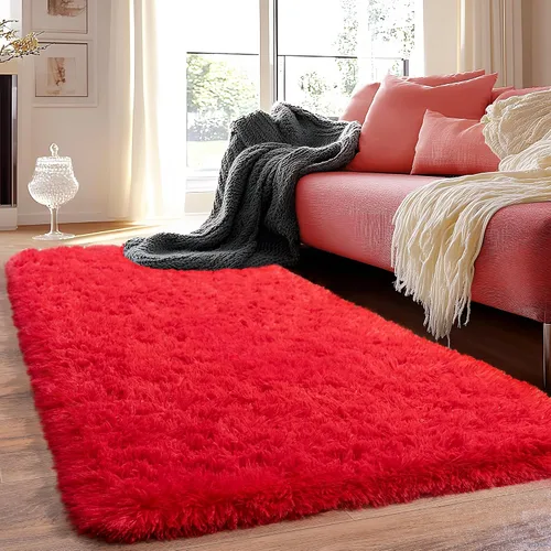 Miniatura 21 de Alfombras de Pasillo para Dormitorio 2x6 pies Alfombras de Pasillo para Pasillos Antideslizantes Suaves de Pelo Largo Alfombra de Cabecera, Alfombra