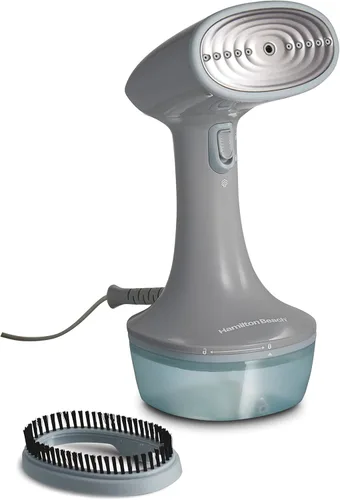Hamilton Beach Vaporizador de mano para ropa, tela y cortinas, 1200 vatios, tanque de agua de 13.5 fl oz, 20 minutos de vapor continuo, esenciales