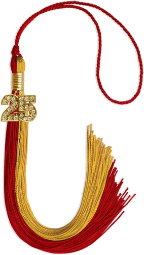 Miniatura 155 de Endea Graduation Borla de doble color con dije dorado (negro/oro brillante, 2022)