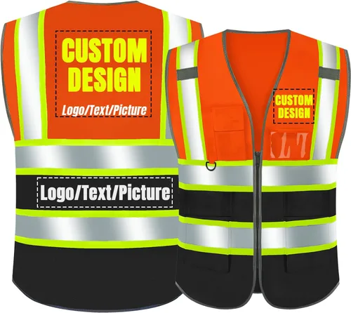 Miniatura 12 de BeautyWill Chaleco de Seguridad con Logo Personalizado Clase 2 Chaleco Reflectante de Alta Visibilidad Chaleco de Construcción Transpirable