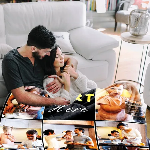 Miniatura 3 de Manta personalizada con imagen, manta personalizada, regalos para cumpleaños, Navidad, boda, manta de fotos personalizada, regalos de pareja para 8