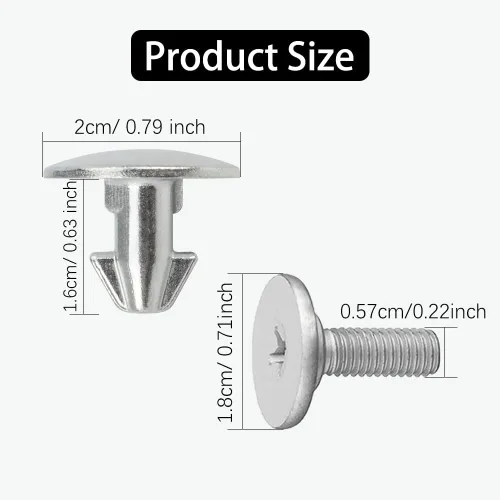 Miniatura 2 de Zufoty 8 piezas de tornillo para cubierta de motor de radiador, pernos de tapa inferior de cubierta de salpicaduras para Honda Accord Civic CR-V
