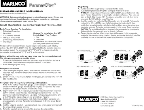 Miniatura 2 de Marinco Receptáculo y enchufe ConnectPro de 3 cables, 12VCP