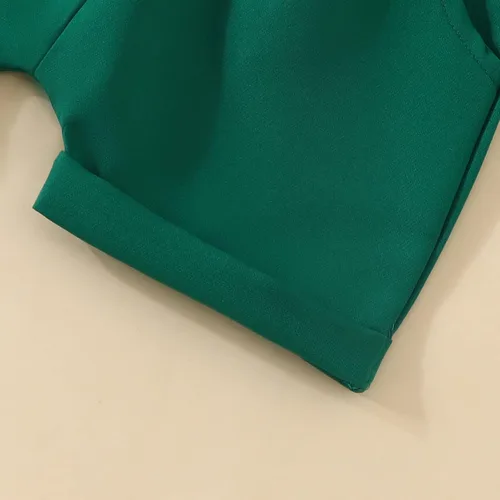 Miniatura 7 de Traje de primer cumpleaños para bebé niño Wild One Animal Bowtie Romper pantalones cortos con tirantes