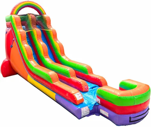 Miniatura 17 de TentandTable Tobogán acuático inflable para niños y adultos, diversión acuática gigante de grado comercial, incluye soplador de aire eléctrico, 35