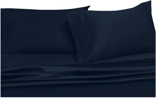 Miniatura 9 de Royal Hotel's Solid Black - Funda de edredón de 600 hilos, 2 piezas, tamaño individual/individual XL, 100% algodón, satén liso