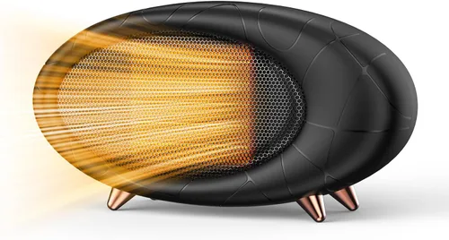 Calentador de escritorio, calentador de espacio pequeño de 600 W para uso en interiores, calentador de escritorio personal de calor de seguridad