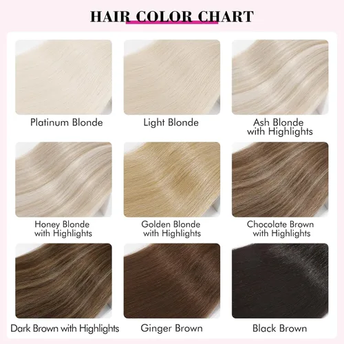 Miniatura 6 de REECHO Extensiones de cabello, 11 piezas de extensiones de cabello con clip de 24 pulgadas de largo, lacio, HE005, extensiones sintéticas naturales