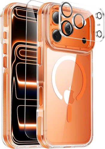 Miniatura 91 de Funda magnética diseñada para iPhone 11 Pro Max, [probada en caídas de grado militar] [compatible con MagSafe] Funda protectora delgada translúcida