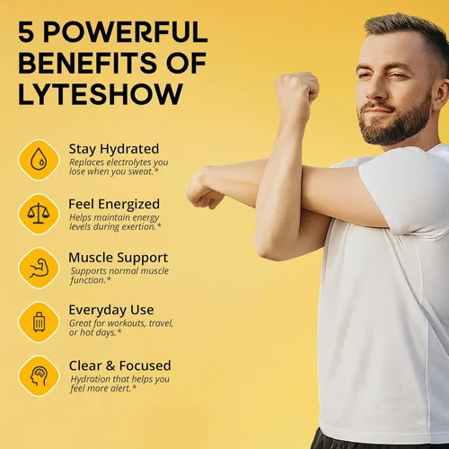 Miniatura 3 de LyteShow - Gotas de electrolitos para rehidratación rápida + digestión + cerebro + energía + inmunidad Sin azúcar Minerales traza Sin sabor